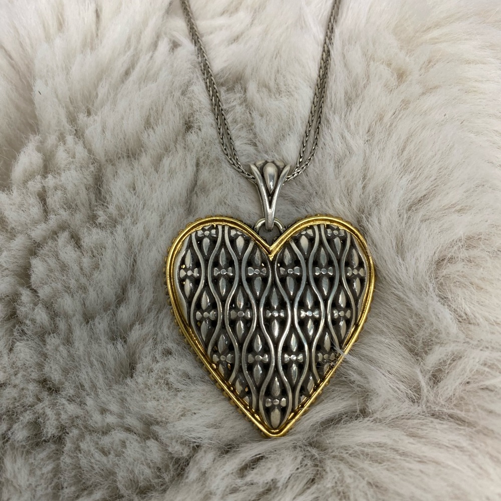 Brighton Silver and Gold Heart Necklace ❤️